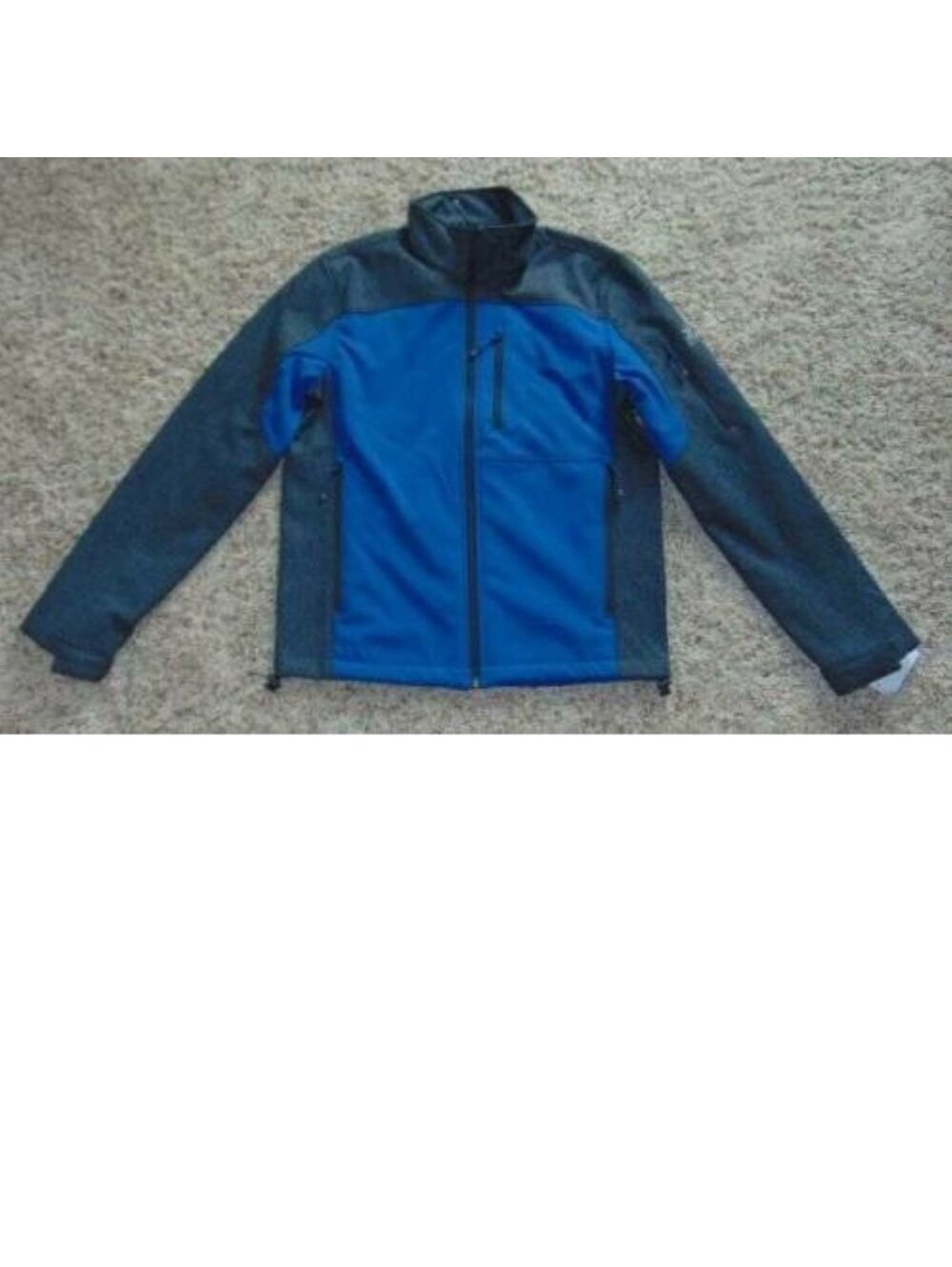 Mens Softshell Winter Jacket ZeroXposur Small Blue Gray Rocker Water Resistant